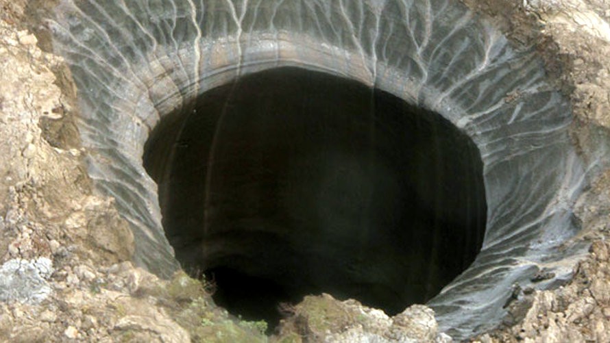 Záhadný kráter na Sibíri,
